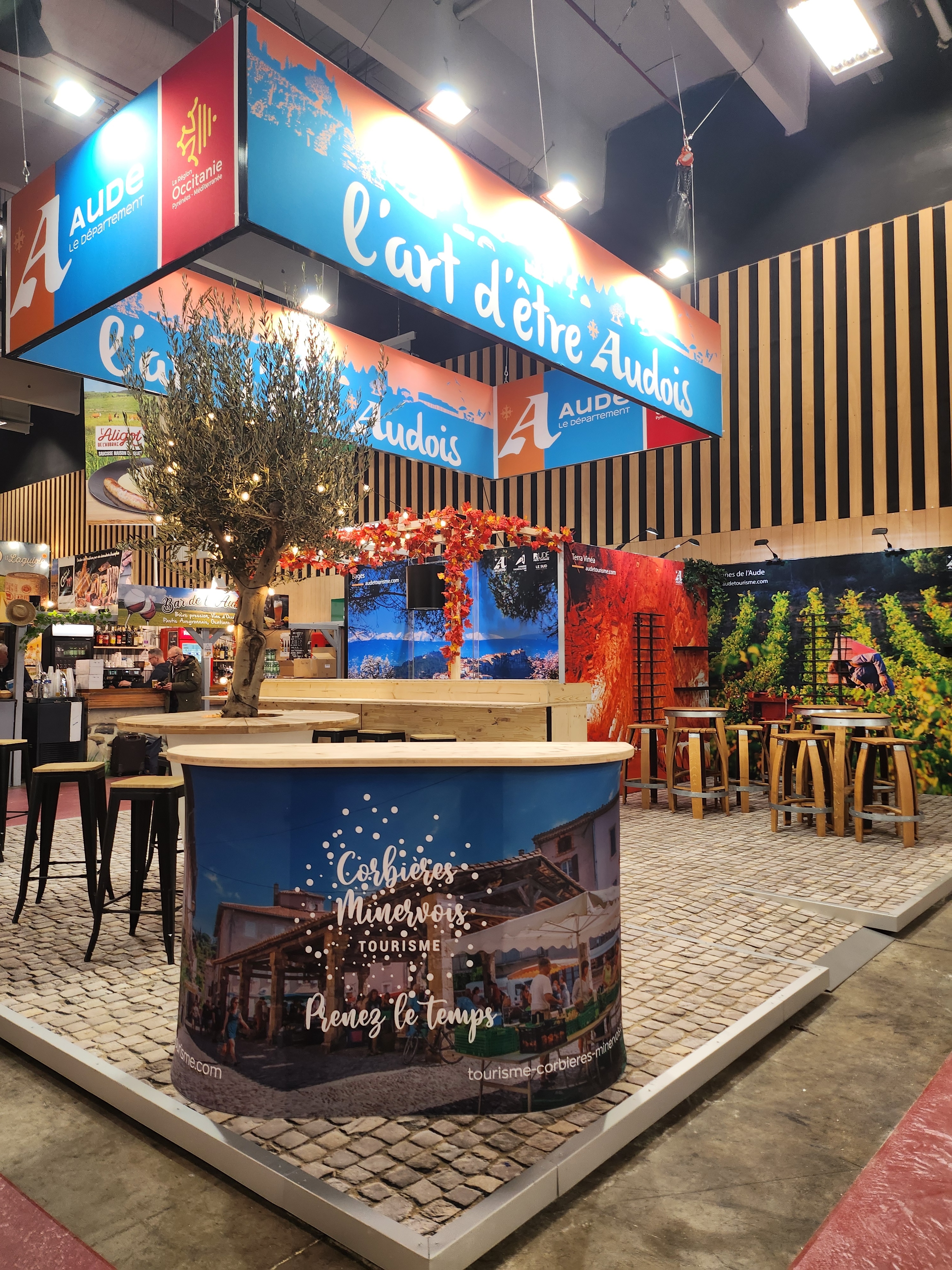 Stand du département de l'Aude au salon de l'agriculture de Paris en 2024