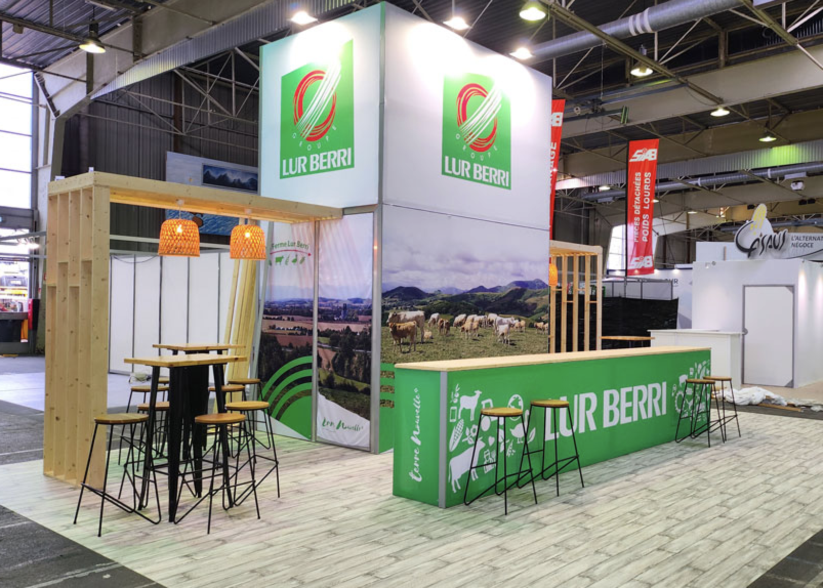 Stand de Lur Berri au slaon de l'agriculture de Tarbes en 2023