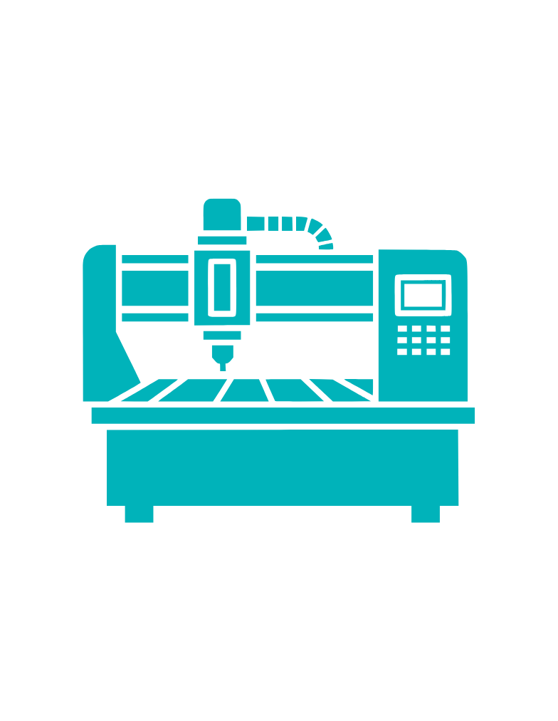Illsutration d'une CNC pour les découpes précises et personnalisées.
